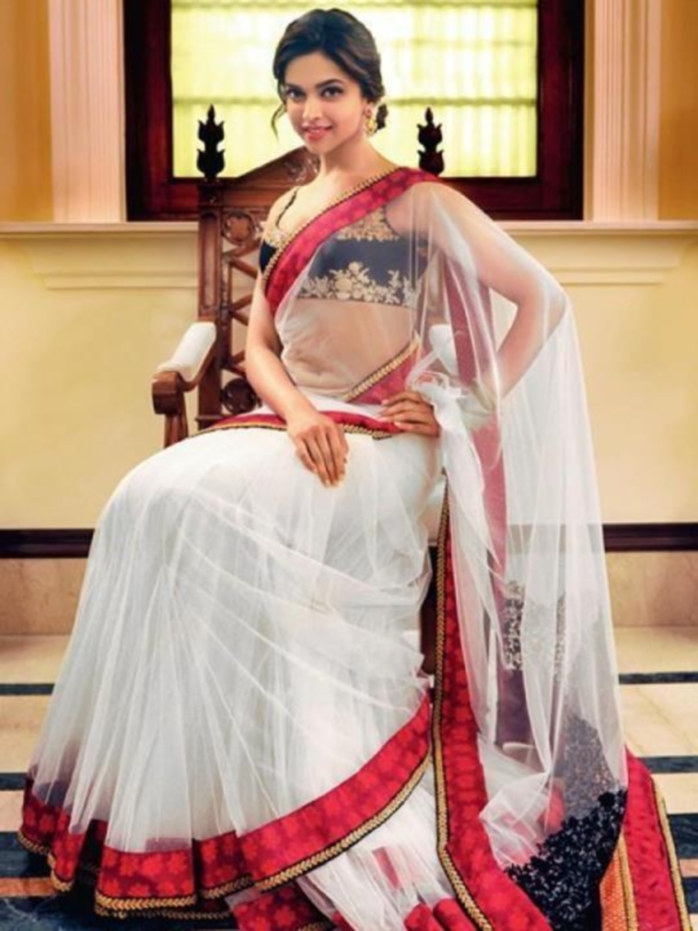 net saree outfit